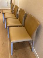 4 Leolux eetkamerstoelen, Huis en Inrichting, Ophalen, Gebruikt, Overige kleuren, Modern
