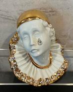 Vintage Porseleinen Clownhoofd Met Een Swarovski Kristal., Ophalen of Verzenden, Gebruikt, Mens