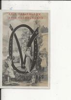 Reclame Avis Zakjeblauw-Kachelglans Letters OV, Verzenden, Voor 1920, Ongelopen, Zuid-Holland