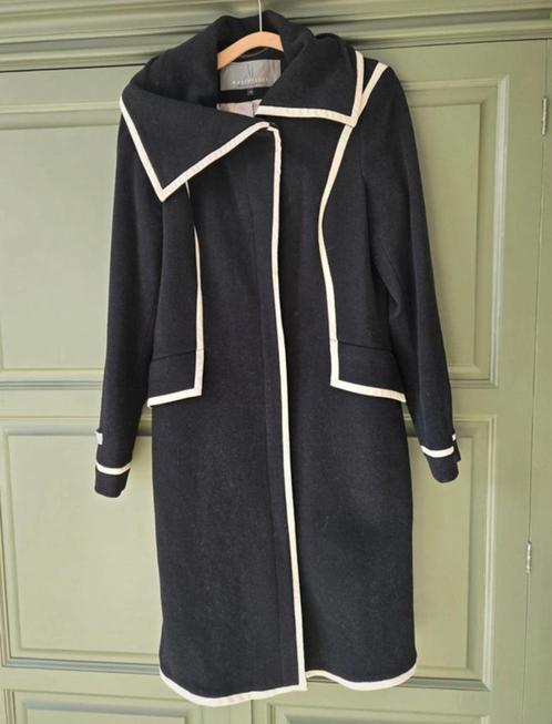 Mart Visser herfstjas / winterjas L zwart, Kleding | Dames, Jassen | Winter, Gedragen, Maat 38/40 (M), Zwart, Ophalen of Verzenden