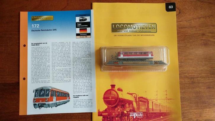 Del Prado - 1964 VT 172 - DB - 1:160 N, Verzamelen, Spoorwegen en Tramwegen, Nieuw, Trein, Schaalmodel, Ophalen of Verzenden