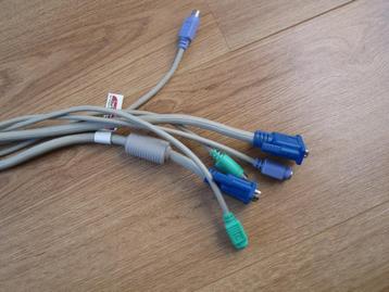 Verlengkabel voor VGA monitor met PS\2 aansluiting voor muis beschikbaar voor biedingen