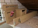 bed, Ophalen, 90 cm, Eenpersoons, Beige
