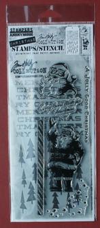 Tim Holtz Stampers Anonymus Kerst-Winter Stamps/Stencil Sets, Hobby en Vrije tijd, Stempelen, Verzenden, Nieuw, Clearstamp