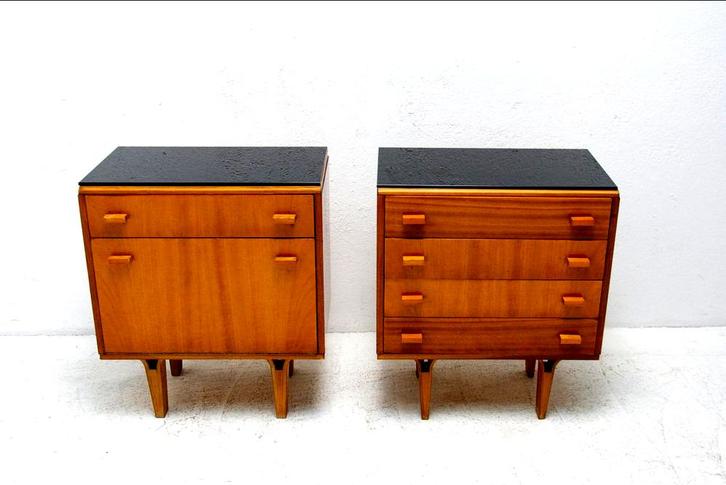 Ladekastje Vintage 1960 Elegante Vormgeving, Strak design, Huis en Inrichting, Kasten | Ladekasten, Zo goed als nieuw, Minder dan 100 cm