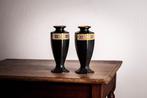 Vintage vazen zwart, oranje | Engeland, jaren 20, Antiek en Kunst, Antiek | Vazen, Verzenden