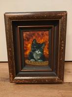 Prachtig Schilderij met Kat, Antiek en Kunst, Ophalen of Verzenden