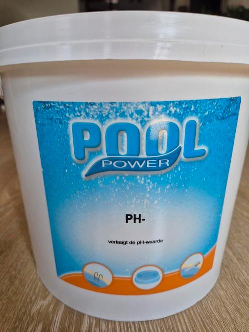 7 kg Pool Power PH- (min) voor zwembad/ jacuzzi, Tuin en Terras, Zwembad-toebehoren, Nieuw, Reinigingsmiddel, Ophalen of Verzenden