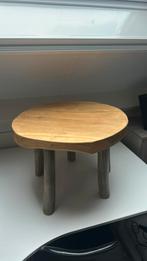 Stevige bijzettafel massief, Minder dan 55 cm, Rond, Zo goed als nieuw, Ophalen