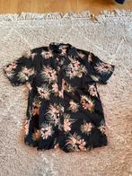 Bloemenprint Overhemd Korte Mouw ZGAN - Maat XL, Zwart, Ophalen of Verzenden, Zo goed als nieuw, Volcom