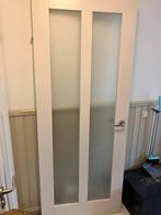 Binnendeur met matglas incl design beslag, Doe-het-zelf en Verbouw, Ophalen, 80 tot 100 cm, Binnendeur, 200 tot 215 cm