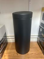 Brabantia Ronde Prullenbak – Zwart – Zo goed als nieuw, Ophalen of Verzenden, Zo goed als nieuw, Metaal, Minder dan 50 cm
