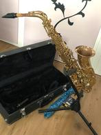 Elkhardt, excellent. Saxofoon  met attributen, Muziek en Instrumenten, Blaasinstrumenten | Saxofoons, Ophalen of Verzenden, Zo goed als nieuw