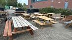 Diverse picknicktafels en 2 hardhout banken, Ophalen, Zo goed als nieuw, Rechthoekig, Kinderpicknicktafel