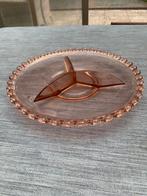 Art Deco rosaline persglas verdeelschaal, Antiek en Kunst, Ophalen of Verzenden