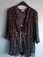 2 delig bruine ondershirt en overblouse Biaggini maat 46, Ophalen of Verzenden, Zo goed als nieuw, Maat 46/48 (XL) of groter, Bruin
