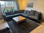 Natuzzi italia opus hoekbank leer/stof, Huis en Inrichting, Banken | Bankstellen, Gebruikt, Overige maten, Minder dan 75 cm, Hoekbank