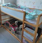Ikea Kura keerbaarbed wit/grenen, Kinderen en Baby's, Ophalen, Gebruikt, Halfhoogslaper