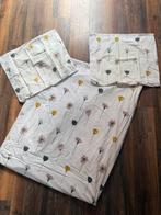 Hema wit tweepersoons dekbedovertrek met bloemen 200x200, Gebruikt, Wit, Dekbedovertrek, Tweepersoons