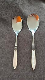 Murano 2 opscheplepels(ivoor) parelmoer., Nieuw, Ophalen of Verzenden, Rvs of Chroom, Vaatwasserbestendig