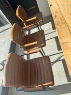 Eetkamerstoel industrieel cognac 6 stuks', Huis en Inrichting, Stoelen, Ophalen, Gebruikt, Bruin, Vijf, Zes of meer stoelen
