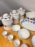 Veel boerenbont servies boerenbond, Ophalen, Zo goed als nieuw, Bord(en), Aardewerk