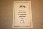 Instructieboek onderhoud motoren BM Diesel - 1965, Ophalen of Verzenden, Gelezen, Bouwkunde