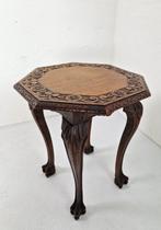 Antiek Klauwvoet Bijzettafeltje in Eiken, Ophalen