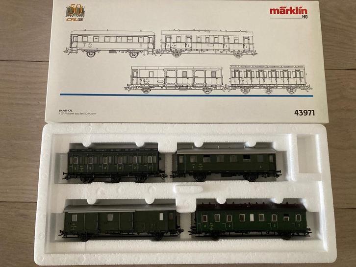 Marklin 43971 ho CFL 50 jaar set wagons nieuwstaat, Hobby en Vrije tijd, Modeltreinen | H0, Nieuw, Wagon, Wisselstroom, Märklin