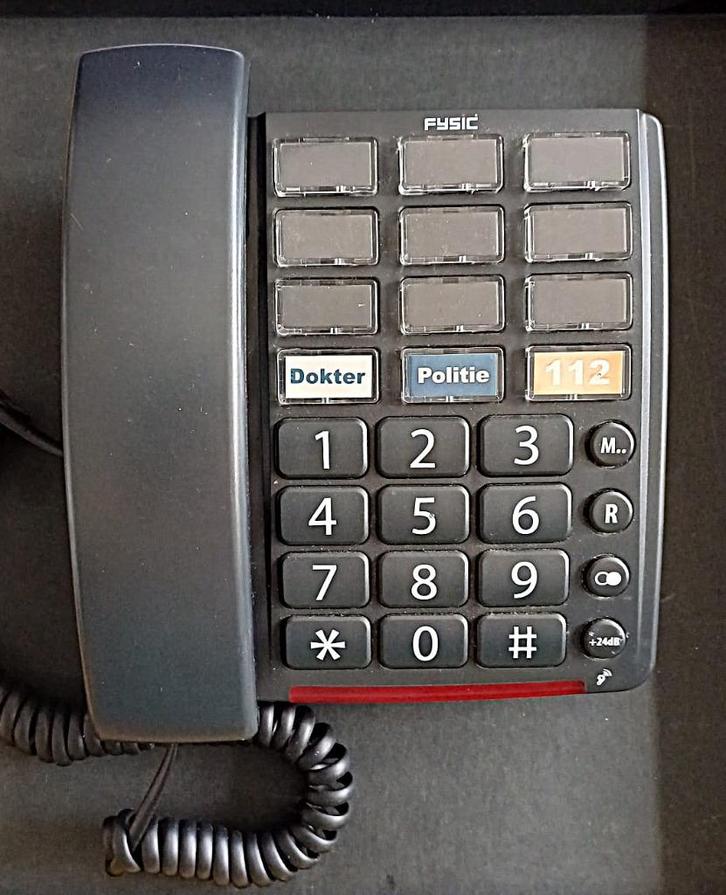 Fysic senioren telefoon FX3390, Telecommunicatie, Vaste telefoons | Niet Draadloos, Zo goed als nieuw, Ophalen