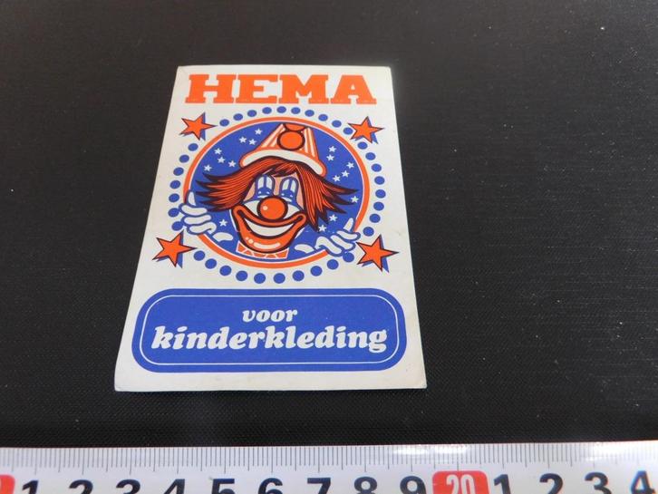 sticker HEMA voor kinderkleding   clown, Verzamelen, Stickers, Zo goed als nieuw, Ophalen