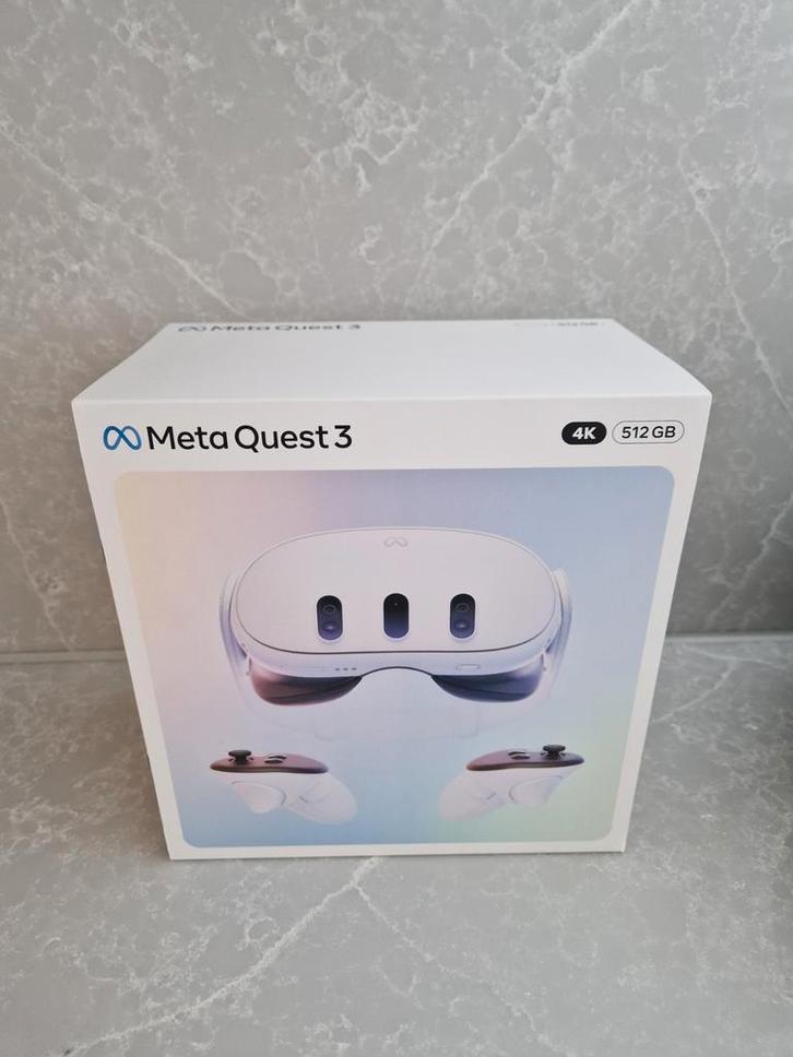 Meta Quest 3 512GB - Nieuw / ongeopend/ gesealed, Spelcomputers en Games, Virtual Reality, Nieuw, Pc, VR-bril, Ophalen of Verzenden