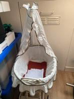 Goede staat! Houten rieten poppen baby wieg wagen compleet, Ophalen of Verzenden, Zo goed als nieuw, Wieg