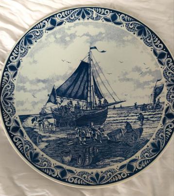 Grote schaal (diameter 39 cm) Delfts Blauw Chemkefa Holland
 beschikbaar voor biedingen