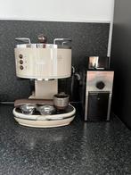 DeLonghi koffiemachine en bonenmaler, Ophalen, Afneembaar waterreservoir, Gebruikt, Koffiemachine