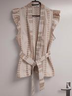 Anna  van Toor gilet, beige, grafische print M, Kleding | Dames, Bodywarmers, Ophalen of Verzenden, Zo goed als nieuw