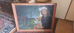 Landschap met Maria-Jan van Riel (Zaandam 1907- 1988 )., Antiek en Kunst, Kunst | Schilderijen | Klassiek, Ophalen of Verzenden