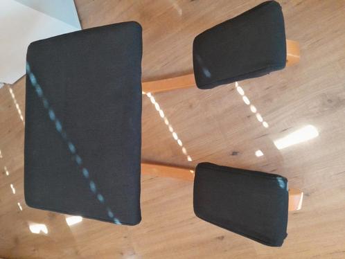 Stokke varier kniestoel balansstoel, Huis en Inrichting, Stoelen, Gebruikt, Eén, Hout, Stof, Blauw, Ophalen