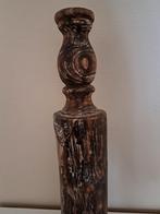 Houten kandelaar, Gebruikt, Ophalen of Verzenden, Kandelaar, Hout