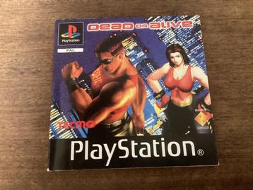 PS1 Dead or Alive - alleen gebruiksaanwijzing (Pal) beschikbaar voor biedingen