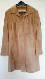 Gina Mariolano dames Suède Jas - Maat M, Beige, Ophalen of Verzenden, Zo goed als nieuw, Maat 38/40 (M)