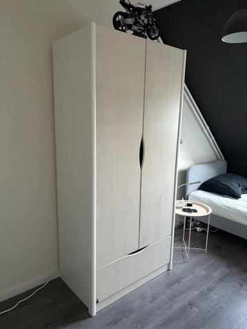 Kledingkast met lade en plank - 93x200x57 cm beschikbaar voor biedingen