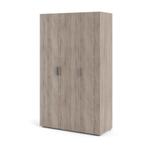 Houten kledingkast 3 deurs (Gamma), 100 tot 150 cm, Nieuw, Met hangruimte, 150 tot 200 cm