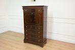Klassieke ladekast, secretaire, mahoniehout, Huis en Inrichting, Kasten | Ladekasten, Zo goed als nieuw, Minder dan 100 cm, 25 tot 50 cm