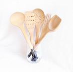 Decoratieve houten pollepelset - 5 delig, Ophalen of Verzenden