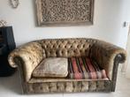 Chesterfield 2 zits bank antiek vintage, Huis en Inrichting, Banken | Bankstellen, Ophalen, Gebruikt, 150 tot 200 cm, Tweepersoons