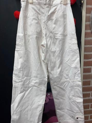 Witte H&M Cargo Broek Maat 36 beschikbaar voor biedingen