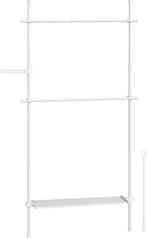 SONGMICS verstelbaar kledingrek HSR136W01 – mat wit, Ophalen, Nieuw