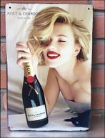 Moet & CHANDON Champagne Metalen Wandbord, Verzamelen, Wijnen, Verzenden, Nieuw, Frankrijk, Champagne