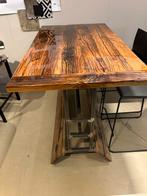 Bartafel epoxy/staal/ hout, Ophalen, Zo goed als nieuw